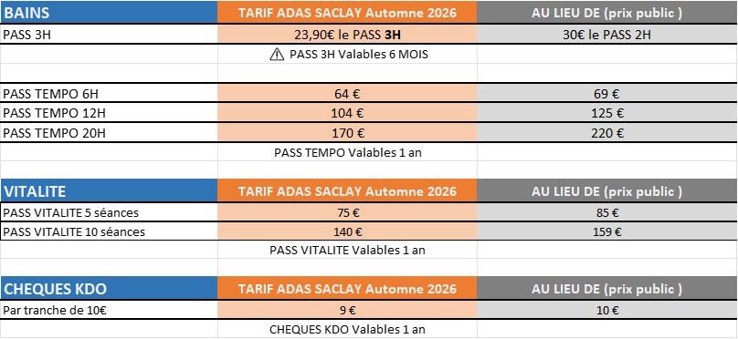 Flyer Tarifs Caliceo  Oct 2026