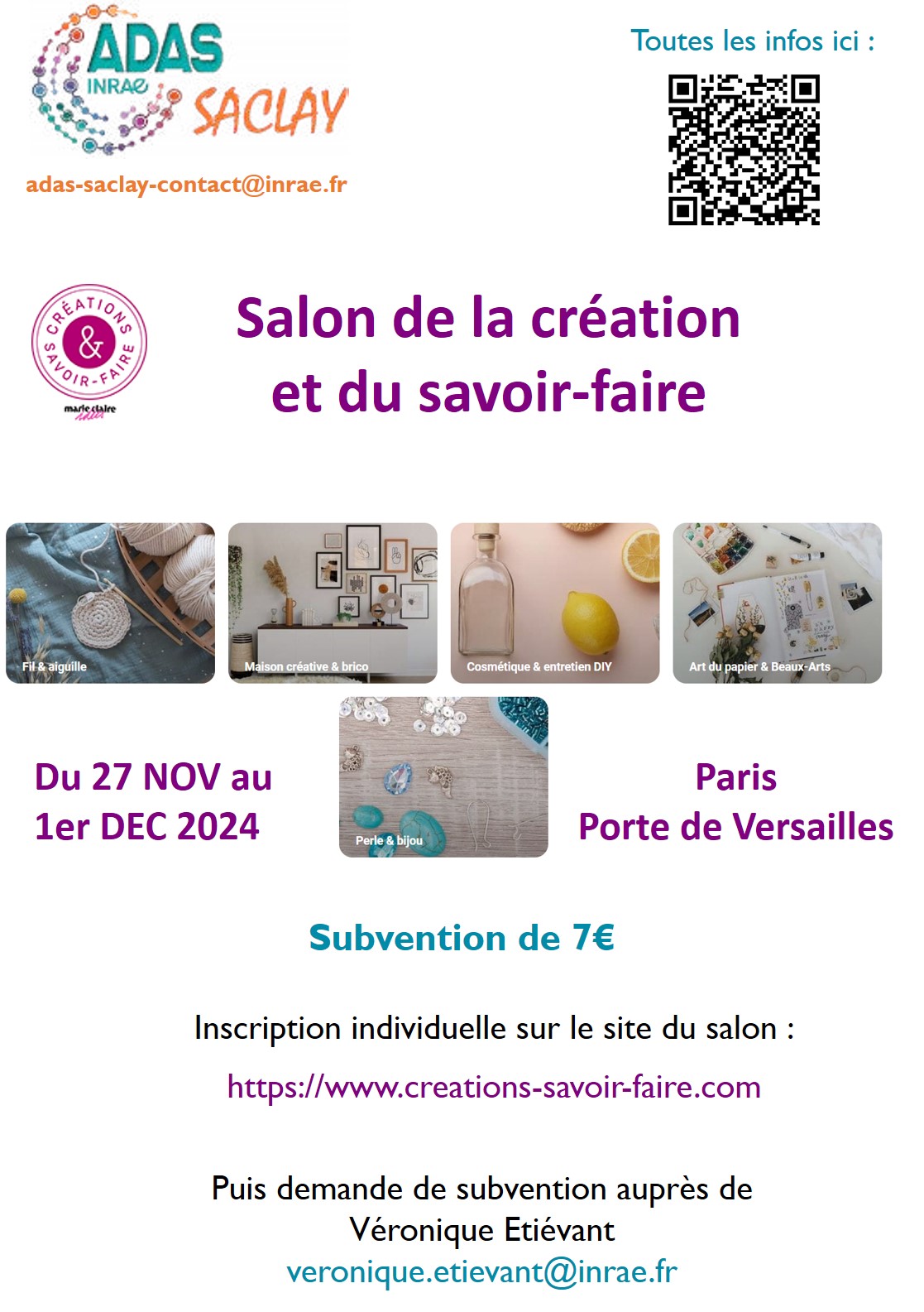 Flyer Salon de la création et du savoir-faire