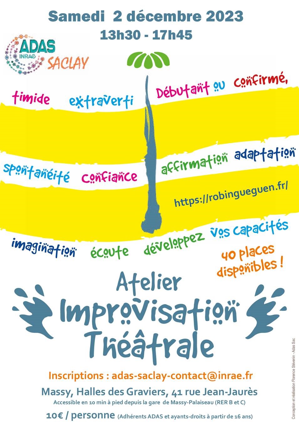 Bannière & Flyer Atelier d'improvisation théatrale