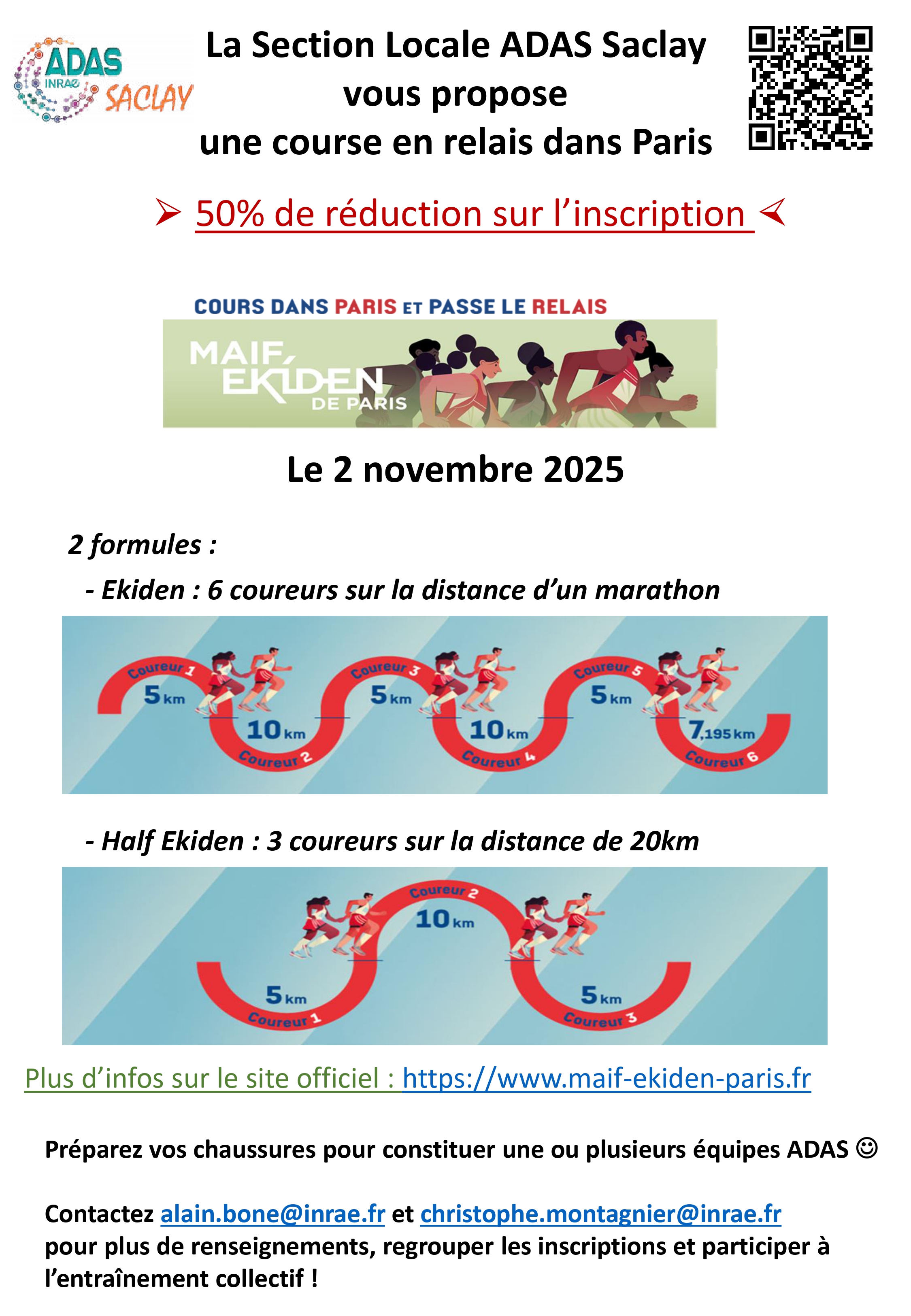 Flyer Ekiden de Paris