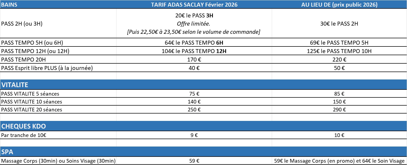 Flyer Tarifs Caliceo 2026 Flyer Tarifs Caliceo 2026