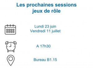 Photo calendrier session Jeux de role