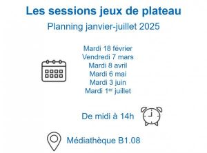 Photo calendrier session Jeux de plateau