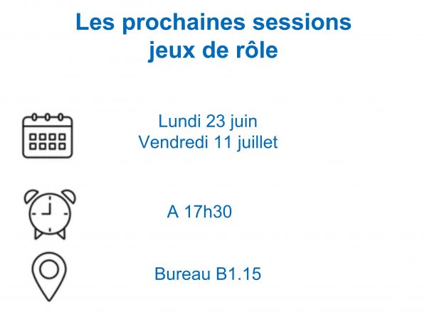 Photo calendrier session Jeux de role