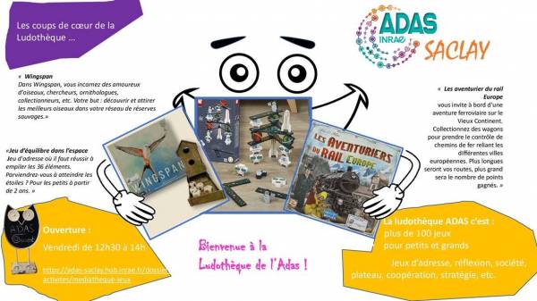 Flyer Coups de coeur de la médiathèque  jeux