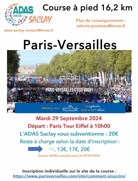 Flyer Course Paris Versailles
