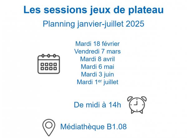 Photo calendrier session Jeux de plateau