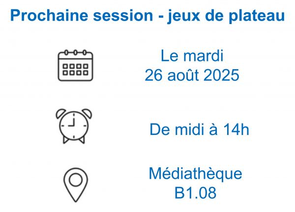 Photo calendrier session Jeux de plateau